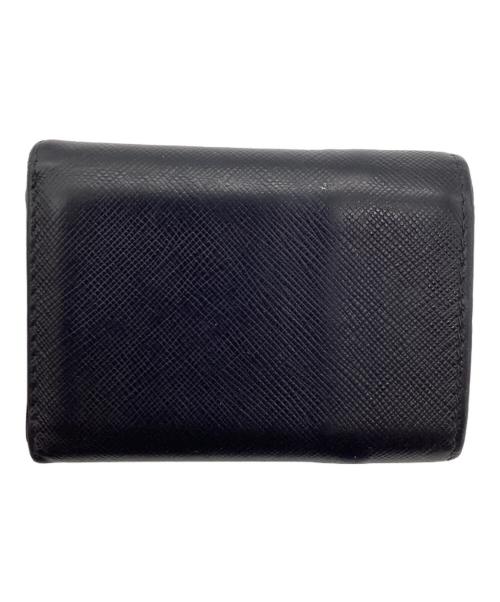 PRADA（プラダ）PRADA (プラダ) 3つ折り財布 サフィアーノ ブラックの古着・服飾アイテム