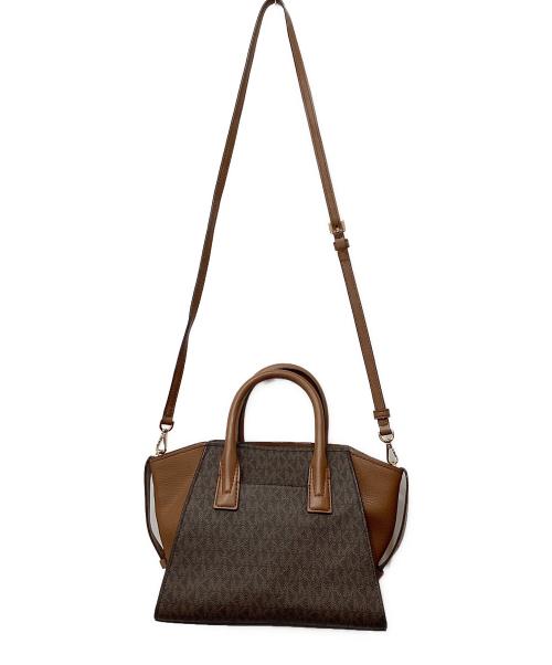 MICHAEL KORS（マイケル・コース）MICHAEL KORS (マイケル・コース) 2WAYショルダーバッグ ブラウンの古着・服飾アイテム
