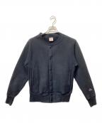 Champion REVERSE WEAVEチャンピオン リバース ウィーブ）の古着「スナップスウェットシャツ」｜ブラック