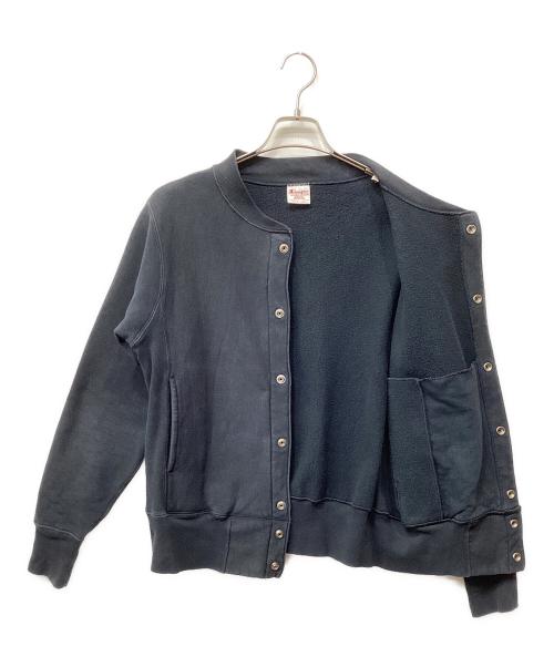 Champion REVERSE WEAVE（チャンピオン リバース ウィーブ）Champion REVERSE WEAVE (チャンピオン リバース ウィーブ) スナップスウェットシャツ ブラック サイズ:MEDIUMの古着・服飾アイテム