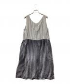 45Rフォーティファイブ・アール）の古着「ノースリーブ・キャミソールワンピース」｜ホワイト×ネイビー