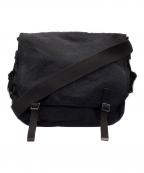 SLOW&COスロウアンドコー）の古着「キャンバスショルダーバッグ」｜ブラック