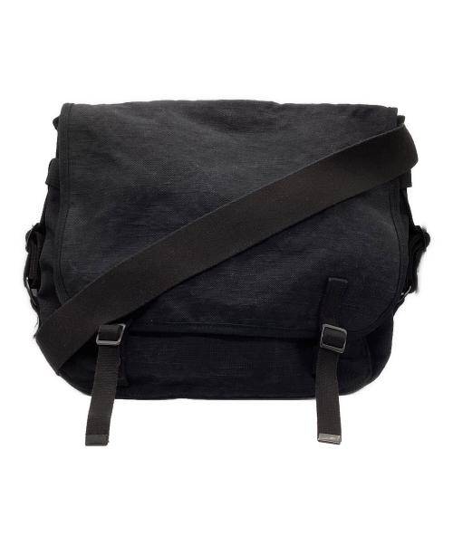 SLOW&CO（スロウアンドコー）SLOW&CO (スロウアンドコー) キャンバスショルダーバッグ ブラックの古着・服飾アイテム