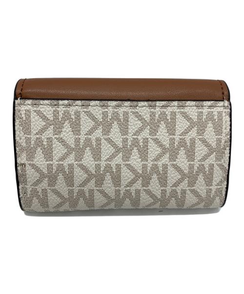 MICHAEL KORS（マイケルコース）MICHAEL KORS (マイケルコース) コンパクトウォレット ベージュの古着・服飾アイテム