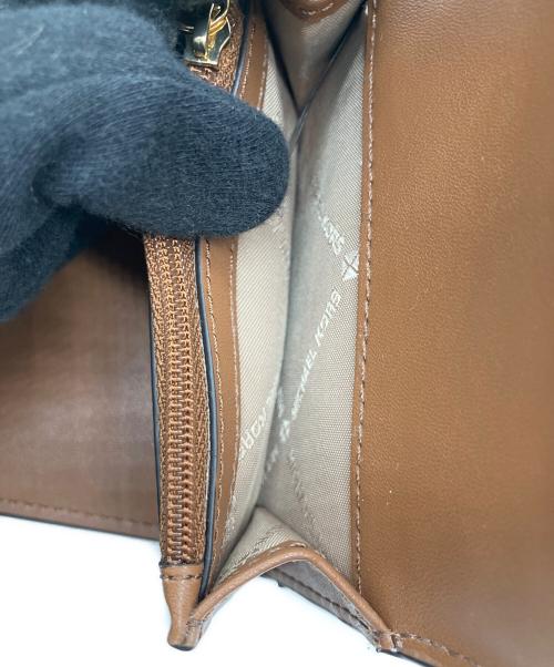 MICHAEL KORS（マイケルコース）MICHAEL KORS (マイケルコース) コンパクトウォレット ベージュの古着・服飾アイテム