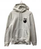 stussyステューシー）の古着「プルオーバーパーカー」｜グレー