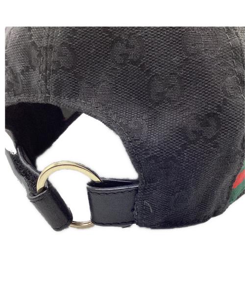 GUCCI（グッチ）GUCCI (グッチ) ベースボールキャップ ブラック サイズ:Lの古着・服飾アイテム