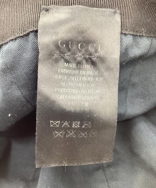 GUCCI（グッチ）GUCCI (グッチ) ベースボールキャップ ブラック サイズ:Lの古着・服飾アイテム