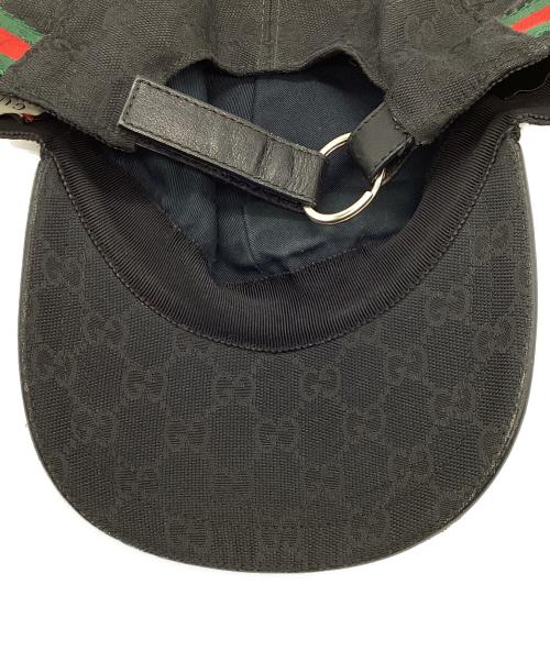 GUCCI（グッチ）GUCCI (グッチ) ベースボールキャップ ブラック サイズ:Lの古着・服飾アイテム