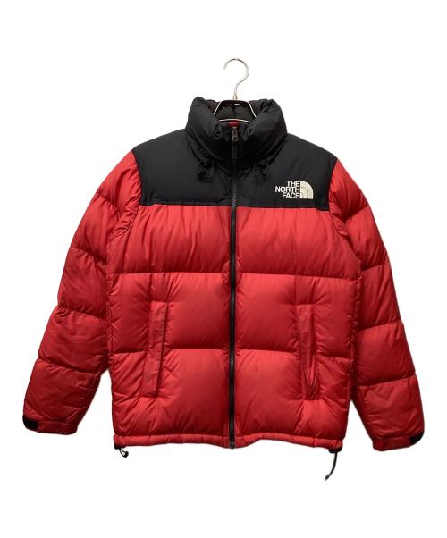 THE NORTH FACE（ザ ノース フェイス）THE NORTH FACE (ザ ノース フェイス) ヌプシダウンジャケット レッド×ブラック サイズ:Mの古着・服飾アイテム