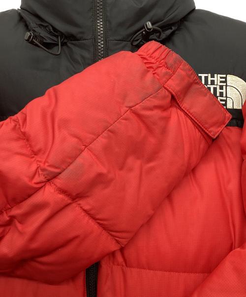 THE NORTH FACE（ザ ノース フェイス）THE NORTH FACE (ザ ノース フェイス) ヌプシダウンジャケット レッド×ブラック サイズ:Mの古着・服飾アイテム