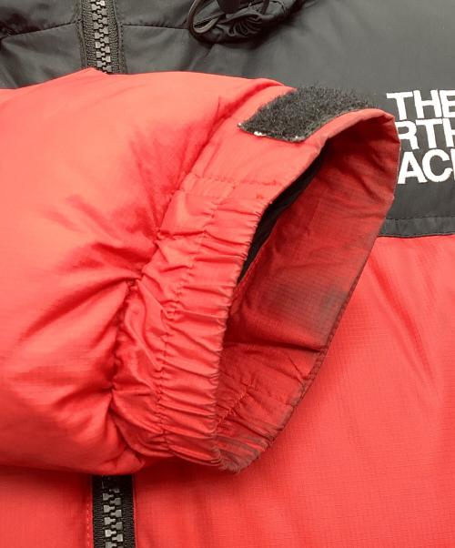 THE NORTH FACE（ザ ノース フェイス）THE NORTH FACE (ザ ノース フェイス) ヌプシダウンジャケット レッド×ブラック サイズ:Mの古着・服飾アイテム
