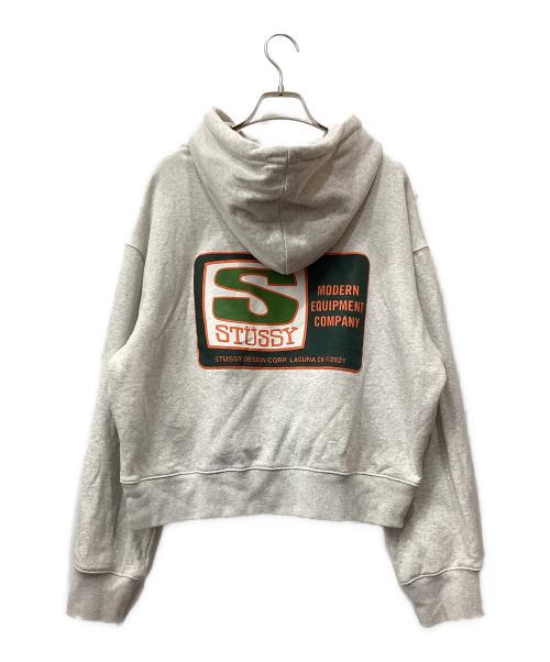 stussy（ステューシー）stussy (ステューシー) プルオーバーパーカー　28629 アイボリー サイズ:Sの古着・服飾アイテム