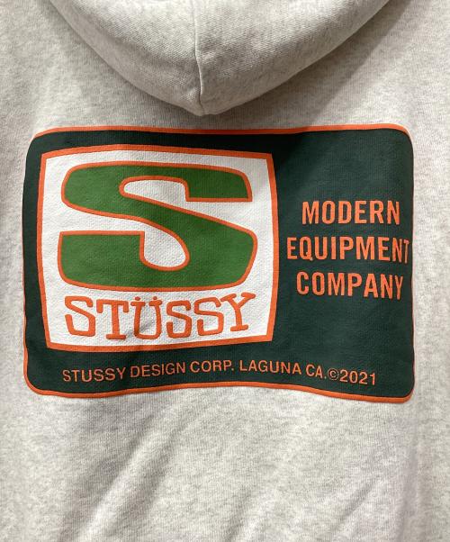 stussy（ステューシー）stussy (ステューシー) プルオーバーパーカー　28629 アイボリー サイズ:Sの古着・服飾アイテム