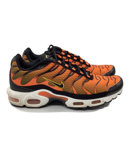 NIKE（ナイキ）NIKE (ナイキ) NIKE AIR MAX PLUS SAFETY ORANGE(ナイキ エア マックス プラス) オレンジ×ブラック サイズ:27㎝の古着・服飾アイテム
