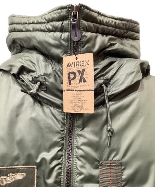 AVIREX（アヴィレックス）AVIREX (アヴィレックス) 中綿フライトジャケット グリーン サイズ:Mの古着・服飾アイテム