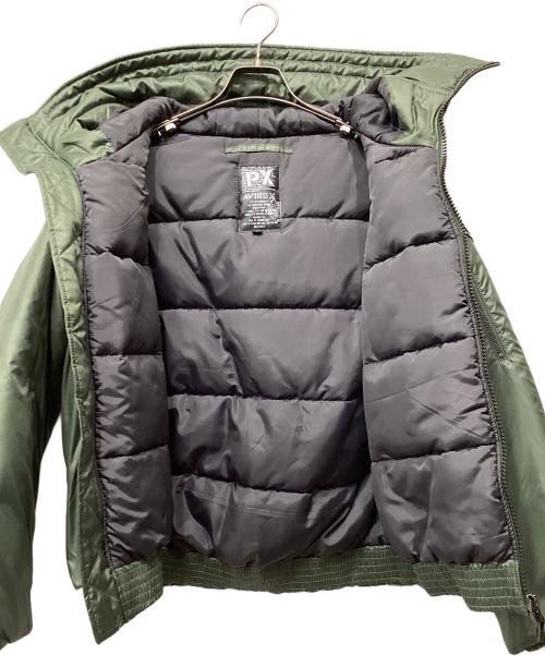 AVIREX（アヴィレックス）AVIREX (アヴィレックス) 中綿フライトジャケット グリーン サイズ:Mの古着・服飾アイテム