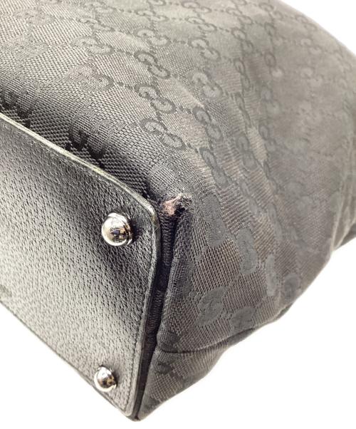 GUCCI（グッチ）GUCCI (グッチ) キャンバストートバッグ ブラックの古着・服飾アイテム