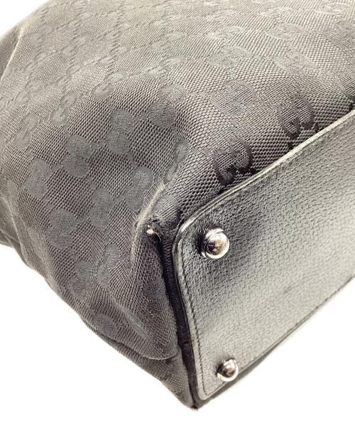 GUCCI（グッチ）GUCCI (グッチ) キャンバストートバッグ ブラックの古着・服飾アイテム