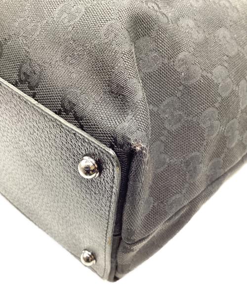 GUCCI（グッチ）GUCCI (グッチ) キャンバストートバッグ ブラックの古着・服飾アイテム