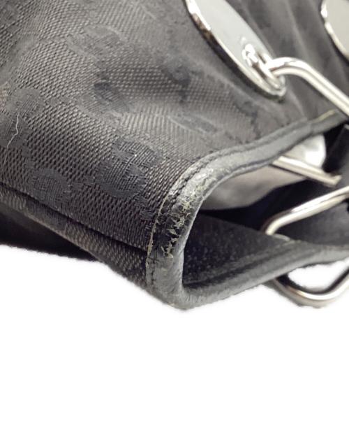 GUCCI（グッチ）GUCCI (グッチ) キャンバストートバッグ ブラックの古着・服飾アイテム