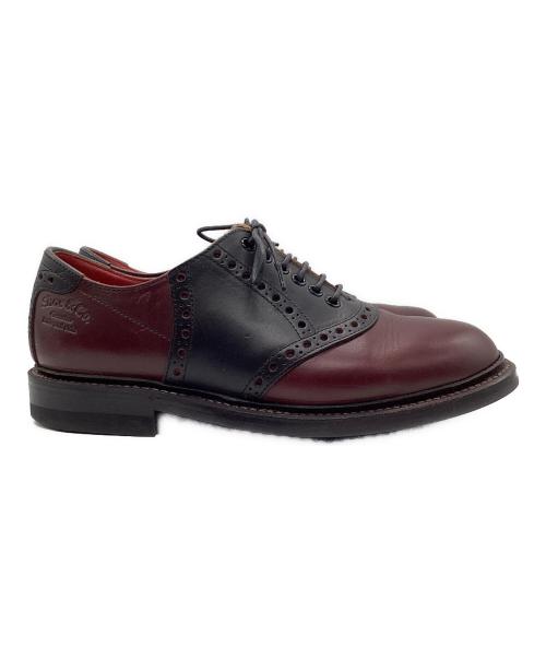 Shoe&Co.（リーガル シュー＆カンパニー）Shoe&Co. (リーガル シュー＆カンパニー) サドルシューズ ブラック×ブラウン サイズ:24の古着・服飾アイテム