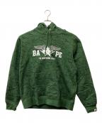 A BATHING APEア ベイシング エイプ）の古着「プルオーバーパーカー」｜グリーン