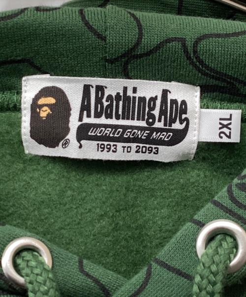 A BATHING APE（ア ベイシング エイプ）A BATHING APE (ア ベイシング エイプ) プルオーバーパーカー グリーン サイズ:2XLの古着・服飾アイテム