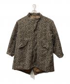 MADE IN STANDARDメイドインスタンダード）の古着「PRINTED M65 FISHTAIL LONG COAT」｜ブラウン