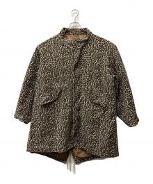MADE IN STANDARD（メイドインスタンダード）の古着「PRINTED M65 FISHTAIL LONG COAT」｜ブラウン