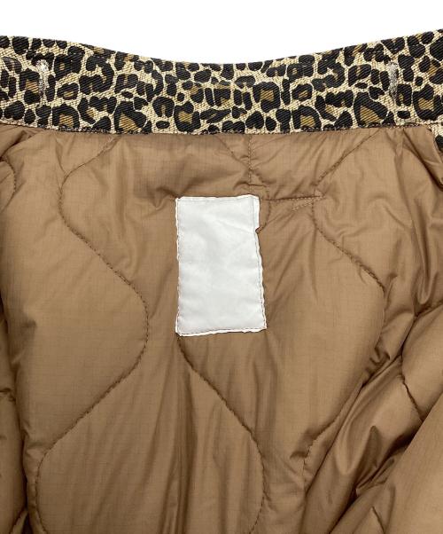 MADE IN STANDARD（メイドインスタンダード）MADE IN STANDARD (メイドインスタンダード) PRINTED M65 FISHTAIL LONG COAT ブラウン サイズ:Lの古着・服飾アイテム