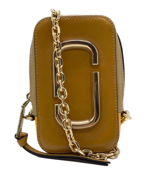 MARC JACOBS（マークジェイコブス）MARC JACOBS (マークジェイコブス) ホットショットチェーンショルダーバッグ イエロー×ベージュの古着・服飾アイテム