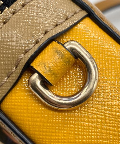 MARC JACOBS（マークジェイコブス）MARC JACOBS (マークジェイコブス) ホットショットチェーンショルダーバッグ イエロー×ベージュの古着・服飾アイテム