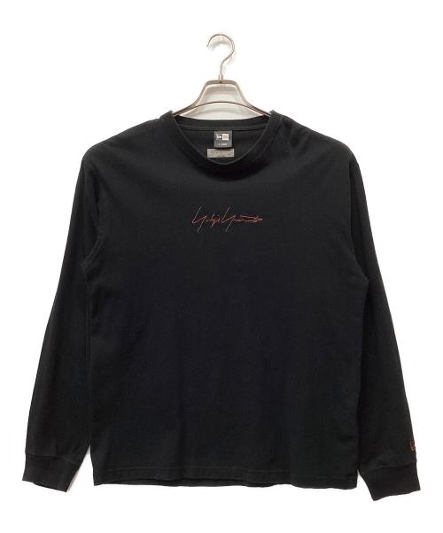 YOHJI YAMAMOTO（ヨウジヤマモト）YOHJI YAMAMOTO (ヨウジヤマモト) New Era (ニューエラ) 長袖カットソー ブラック サイズ:X LARGEの古着・服飾アイテム