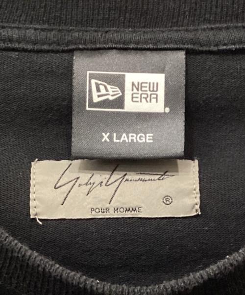 YOHJI YAMAMOTO（ヨウジヤマモト）YOHJI YAMAMOTO (ヨウジヤマモト) New Era (ニューエラ) 長袖カットソー ブラック サイズ:X LARGEの古着・服飾アイテム