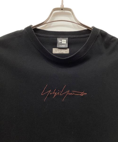 YOHJI YAMAMOTO（ヨウジヤマモト）YOHJI YAMAMOTO (ヨウジヤマモト) New Era (ニューエラ) 長袖カットソー ブラック サイズ:X LARGEの古着・服飾アイテム