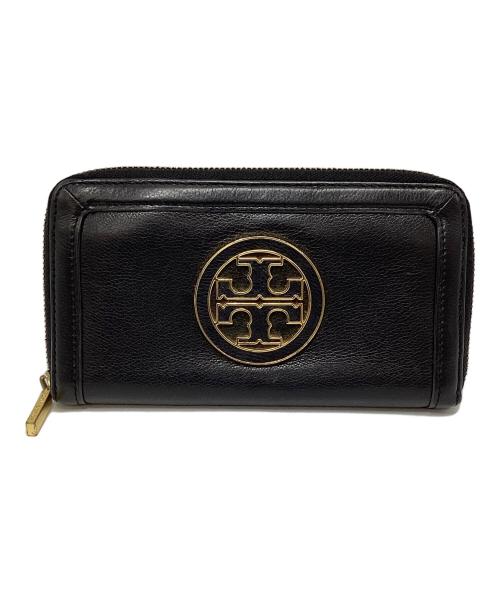TORY BURCH（トリーバーチ）TORY BURCH (トリーバーチ) トリーバーチ/HSP037/ラウンドファスナー財布 ブラックの古着・服飾アイテム