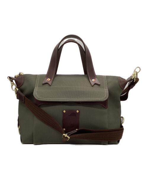 BEERBELLY（ビアベリー）BEERBELLY (ビアベリー) チェルシーバッグ グリーン×ブラウンの古着・服飾アイテム