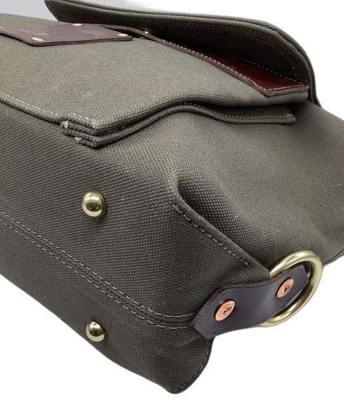 BEERBELLY（ビアベリー）BEERBELLY (ビアベリー) チェルシーバッグ グリーン×ブラウンの古着・服飾アイテム