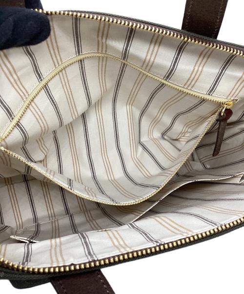 BEERBELLY（ビアベリー）BEERBELLY (ビアベリー) チェルシーバッグ グリーン×ブラウンの古着・服飾アイテム