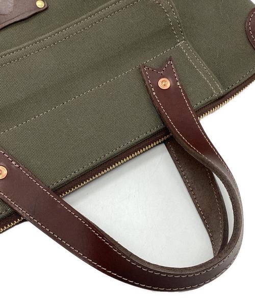 BEERBELLY（ビアベリー）BEERBELLY (ビアベリー) チェルシーバッグ グリーン×ブラウンの古着・服飾アイテム