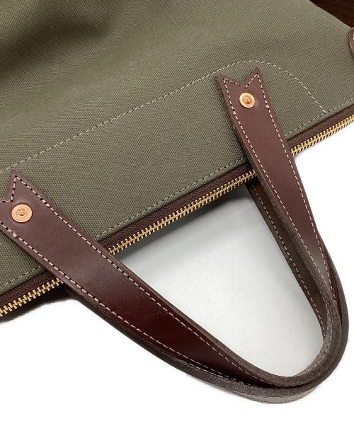 BEERBELLY（ビアベリー）BEERBELLY (ビアベリー) チェルシーバッグ グリーン×ブラウンの古着・服飾アイテム