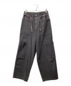 ZARA×Championザラ×チャンピオン）の古着「ドローストリング カーゴパンツ」｜グレー