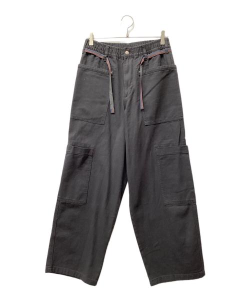 ZARA（ザラ）ZARA (ザラ) Champion (チャンピオン) ドローストリング カーゴパンツ グレー サイズ:Sの古着・服飾アイテム