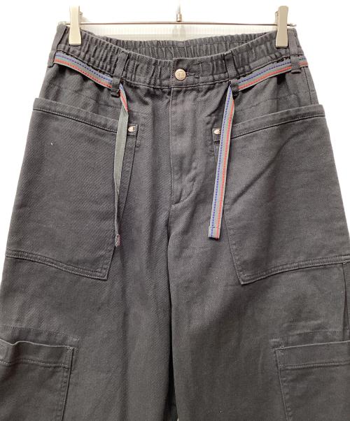 ZARA（ザラ）ZARA (ザラ) Champion (チャンピオン) ドローストリング カーゴパンツ グレー サイズ:Sの古着・服飾アイテム