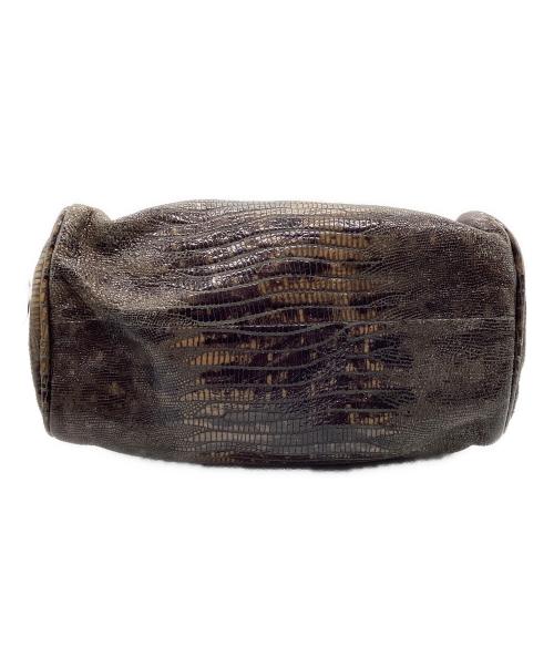 JIMMY CHOO（ジミーチュウ）JIMMY CHOO (ジミーチュウ) トートバッグ ブラック×ブラウンの古着・服飾アイテム