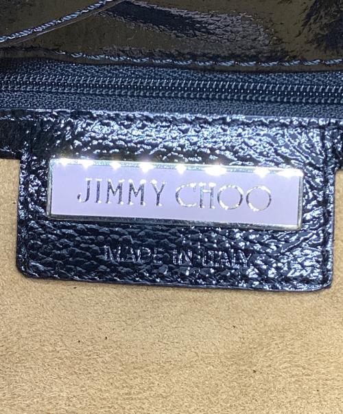 JIMMY CHOO（ジミーチュウ）JIMMY CHOO (ジミーチュウ) トートバッグ ブラック×ブラウンの古着・服飾アイテム