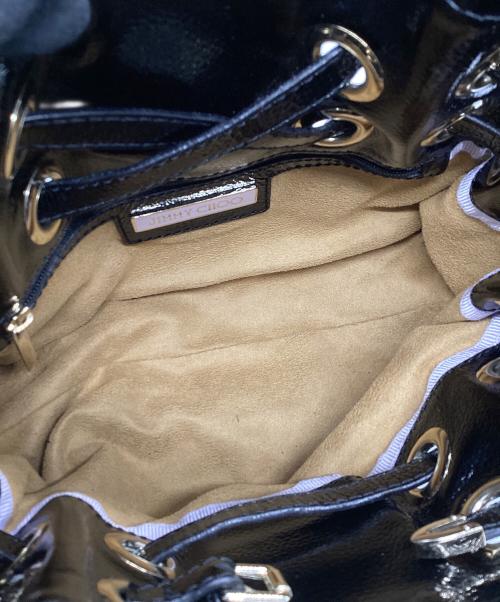 JIMMY CHOO（ジミーチュウ）JIMMY CHOO (ジミーチュウ) トートバッグ ブラック×ブラウンの古着・服飾アイテム