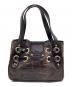 JIMMY CHOO (ジミーチュウ) トートバッグ ブラック×ブラウン：10000円