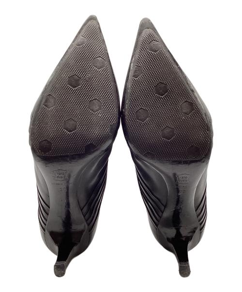 JIL SANDER（ジルサンダー）JIL SANDER (ジルサンダー) ポインテッドトゥレザーロングブーツ ブラック サイズ:36の古着・服飾アイテム